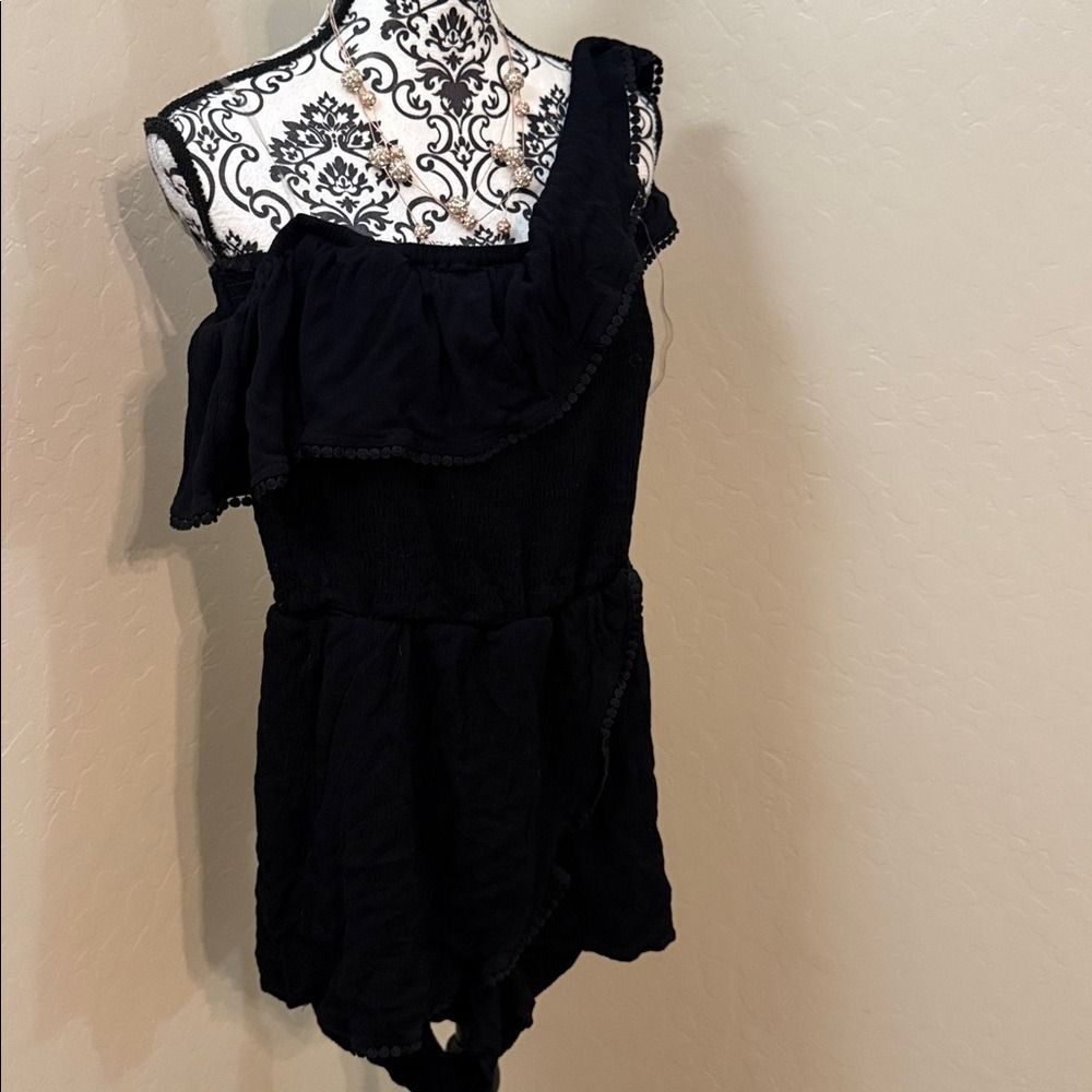 Justify Black Ruffled Jumpsuit
